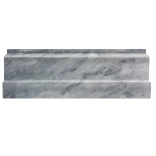 Bardiglio Metro Base 4X0.8X12 Polished Nuvolato Trim 0