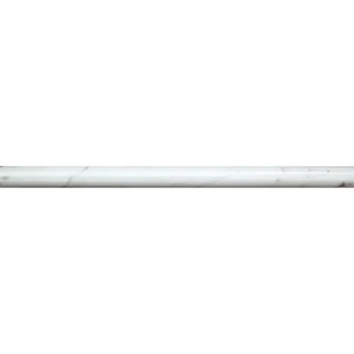 Carrara Pencil Polished 0.6X0.7X12 marble trim