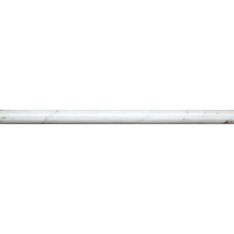 Carrara Pencil Polished 0.6X0.7X12 marble trim