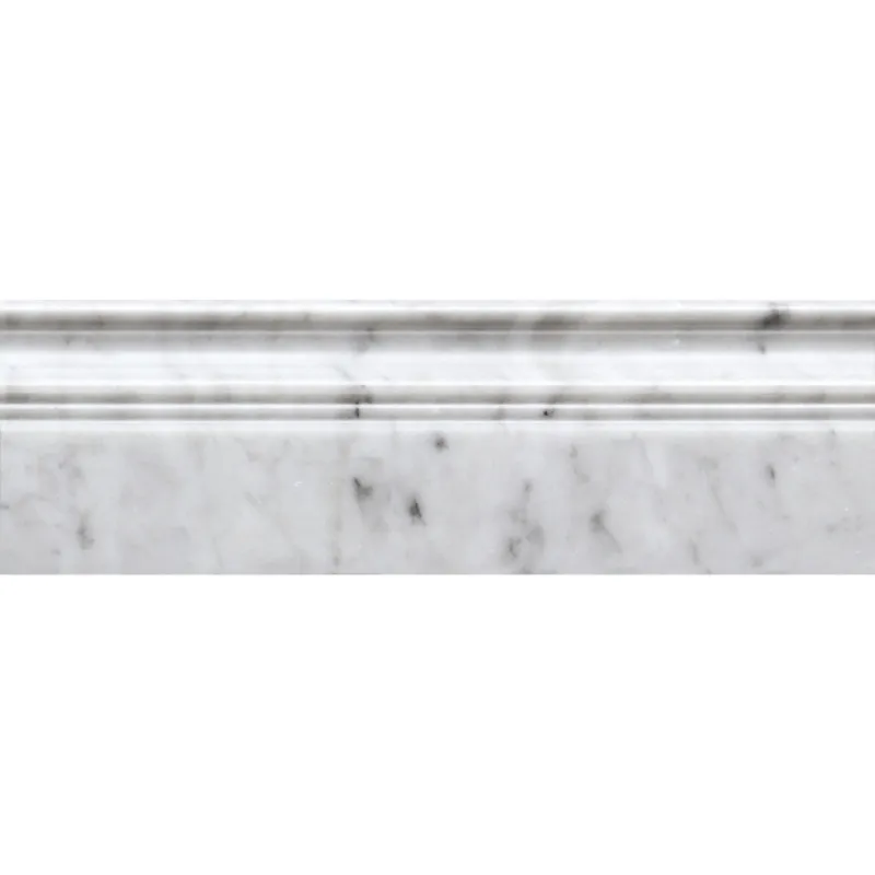 Carrara Base 4X0.8X12 Polished marble trim 0