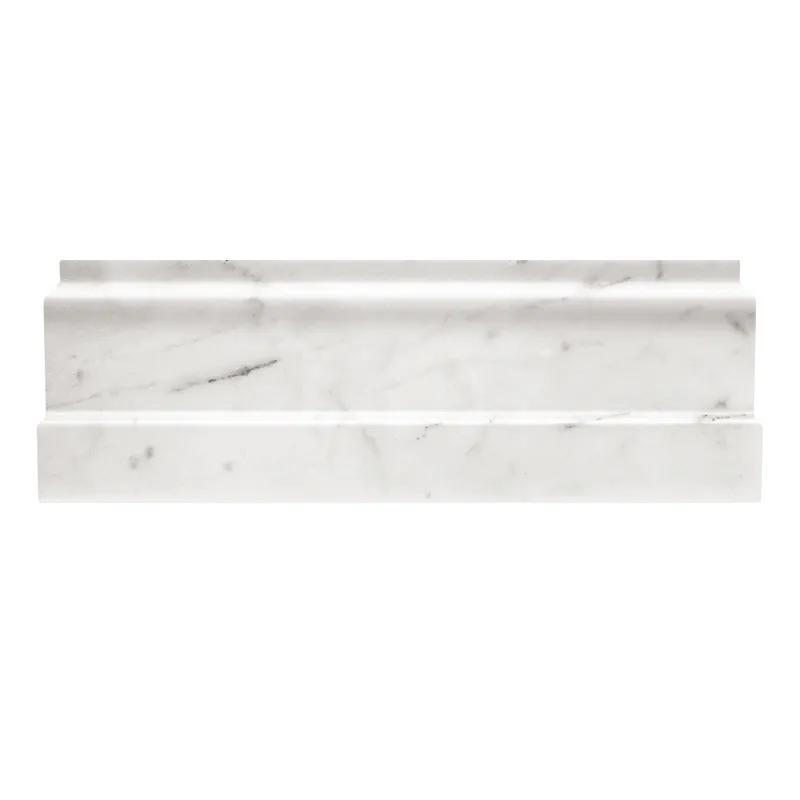 Carrara Metro Base 4X0.8X12 Polished marble trim 0