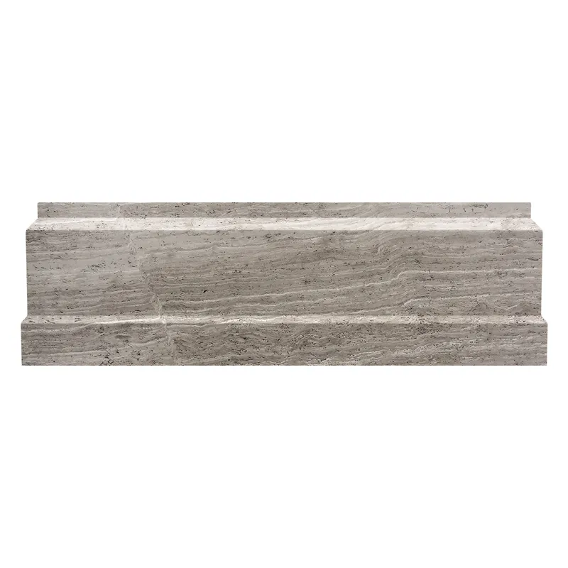 Wooden Grey Metro Base 4X0.8X12 Polished marble tile 0