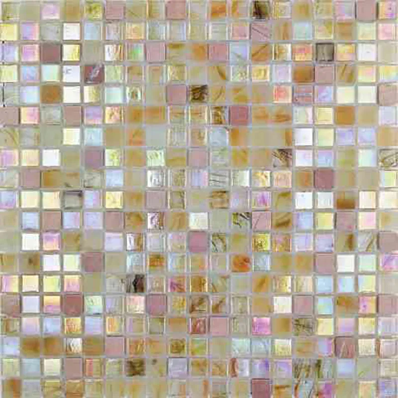 Amber Crema 0.6X0.6 Glossy Glass Mosaic 0