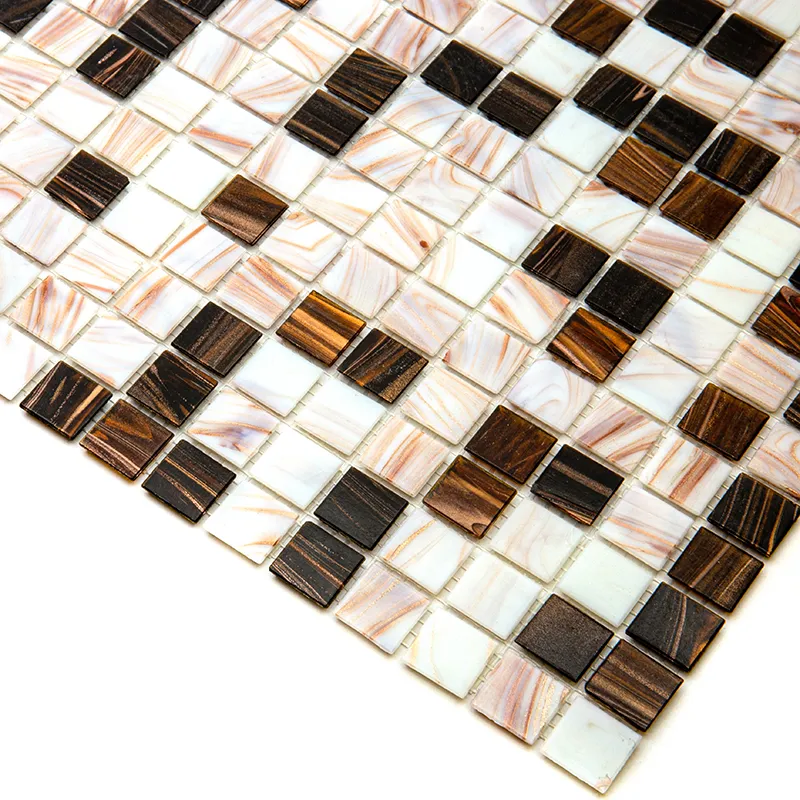 Coffee 0.8X0.8 Glossy Glass Mosaic 1