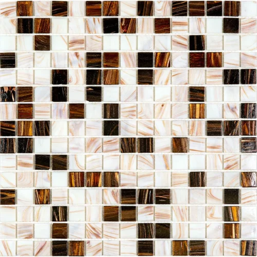 Coffee 0.8X0.8 Glossy Glass Mosaic 0