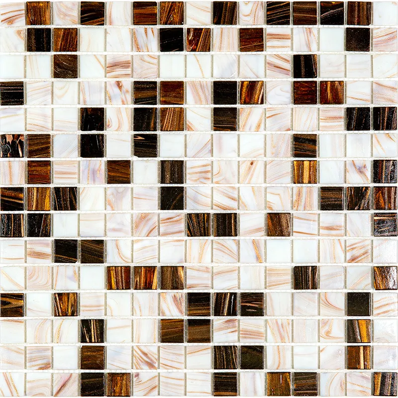 Coffee 0.8X0.8 Glossy Glass Mosaic 0