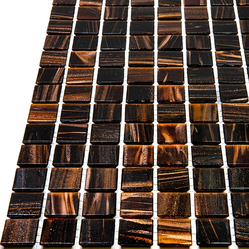 Tobacco 0.8X0.8 Glossy Glass Mosaic 2