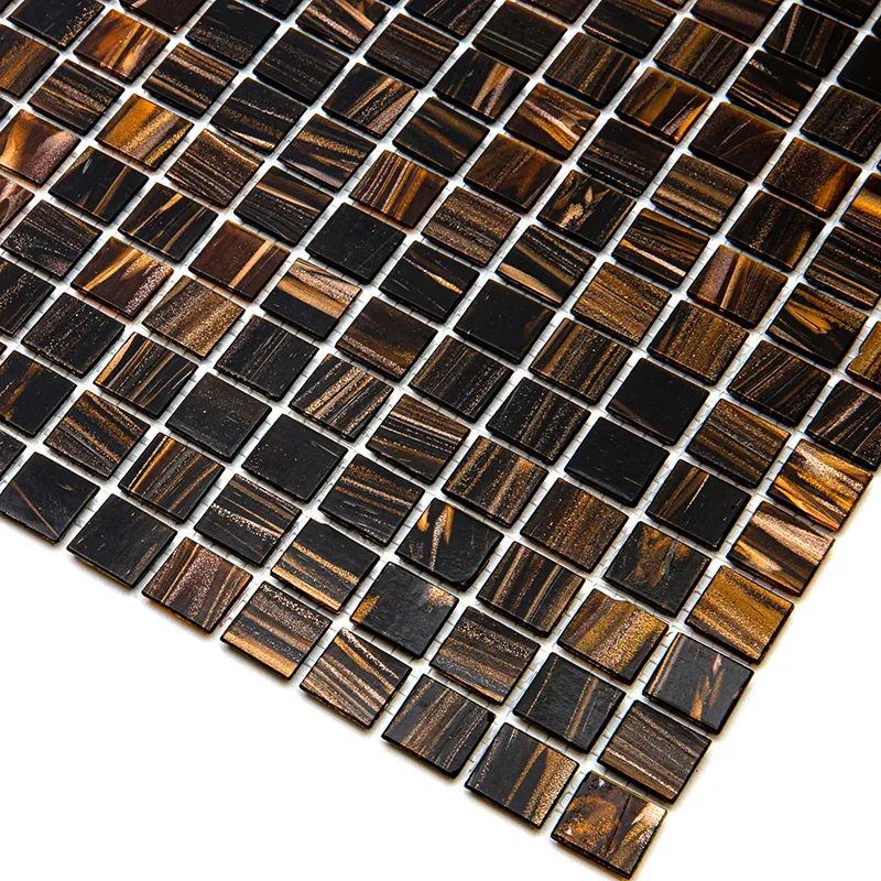 Tobacco 0.8X0.8 Glossy Glass Mosaic 1