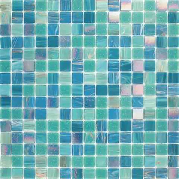 Lagoon 0.8X0.8 Glossy Glass Mosaic 1