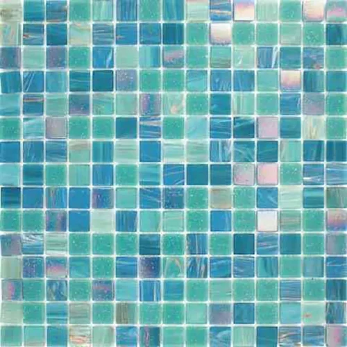 Lagoon 0.8X0.8 Glossy Glass Mosaic 0