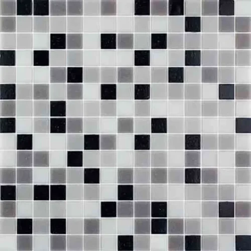 Neutral 0.8X0.8 Glossy Glass Mosaic 0