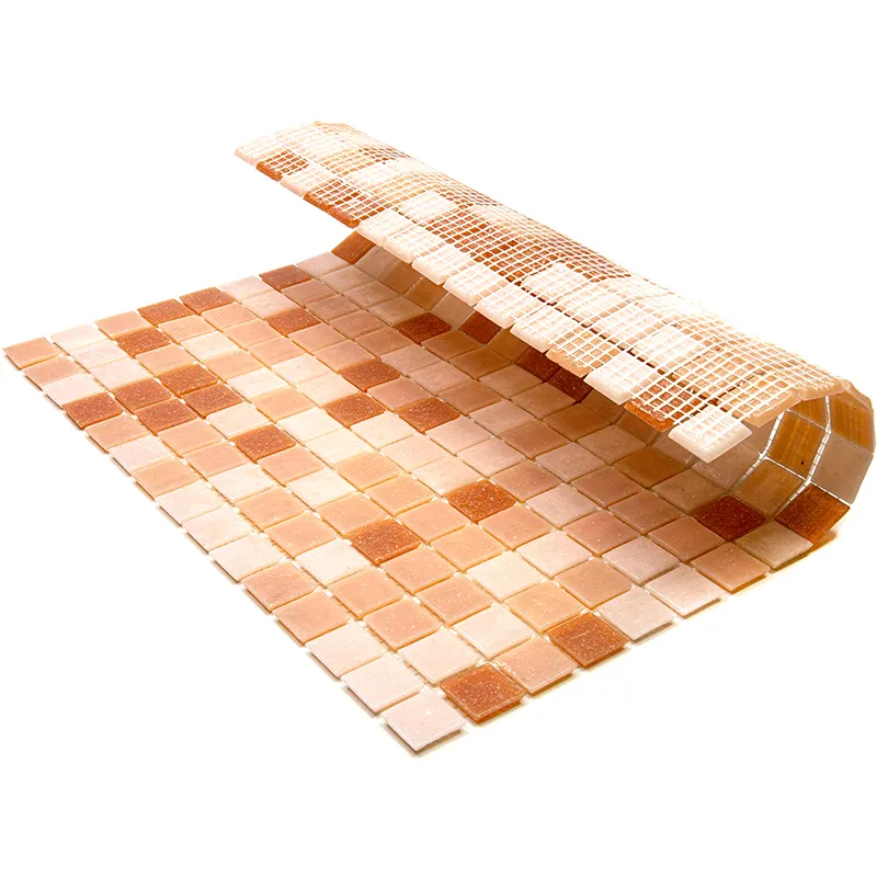 Rose 0.8X0.8 Glossy Glass Mosaic 0