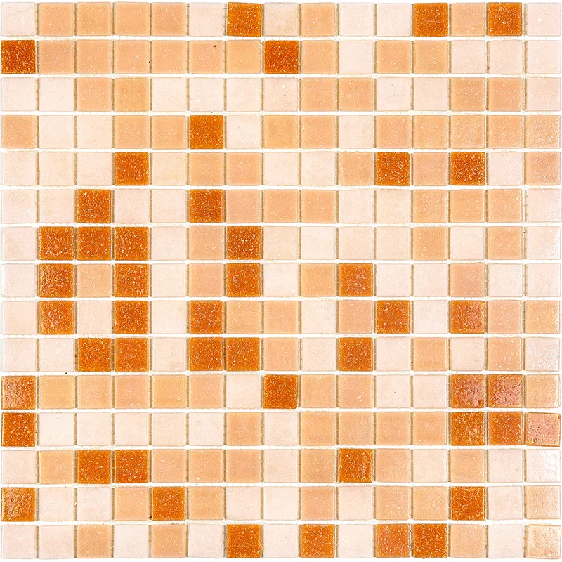 Rose 0.8X0.8 Glossy Glass Mosaic 5