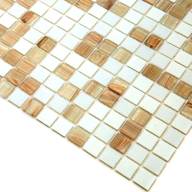 Latte 0.8X0.8 Glossy Glass Mosaic 3