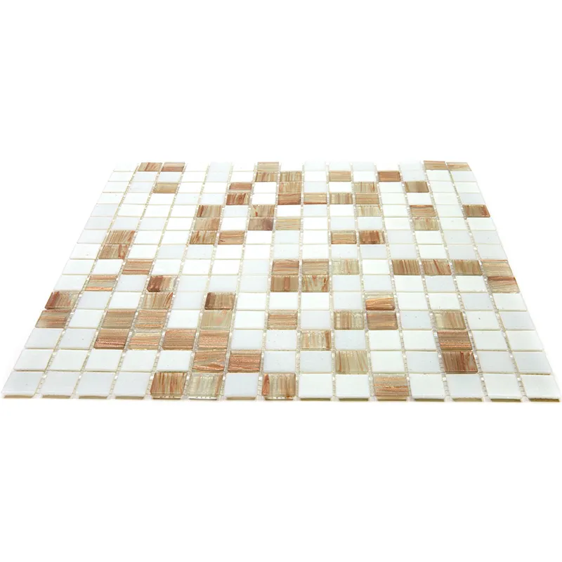 Latte 0.8X0.8 Glossy Glass Mosaic 2