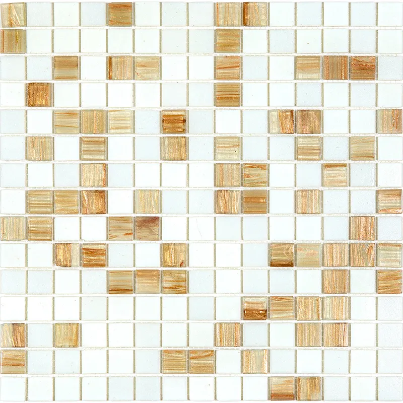 Latte 0.8X0.8 Glossy Glass Mosaic 0