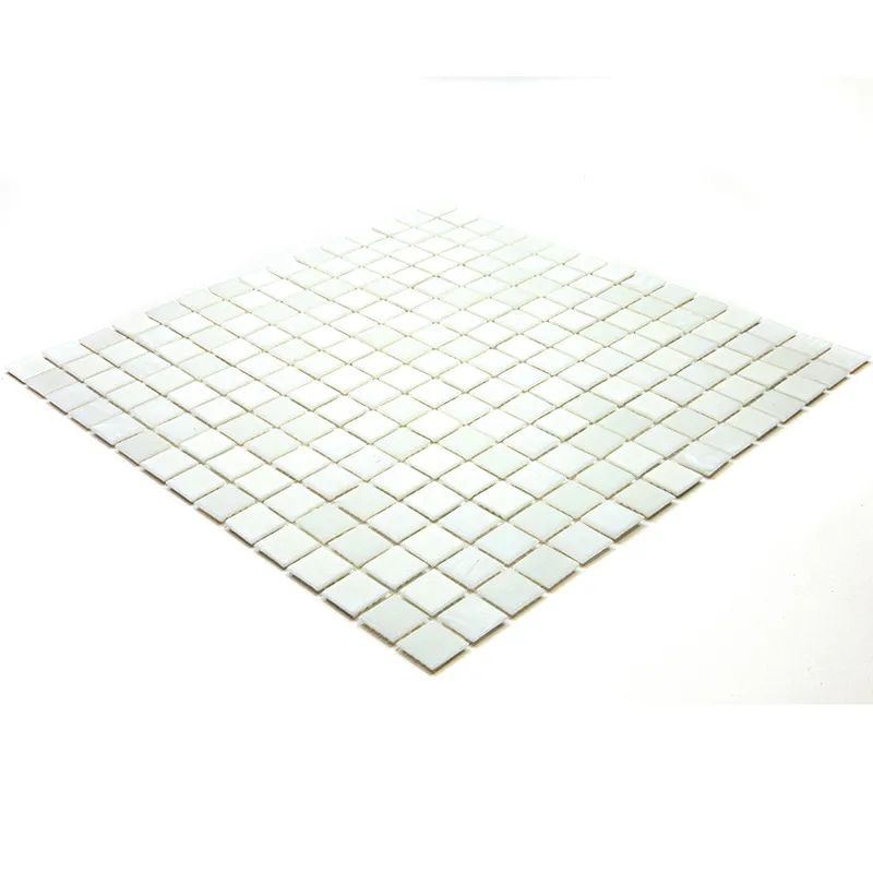 Snow 0.8X0.8 Glossy Glass Mosaic 3