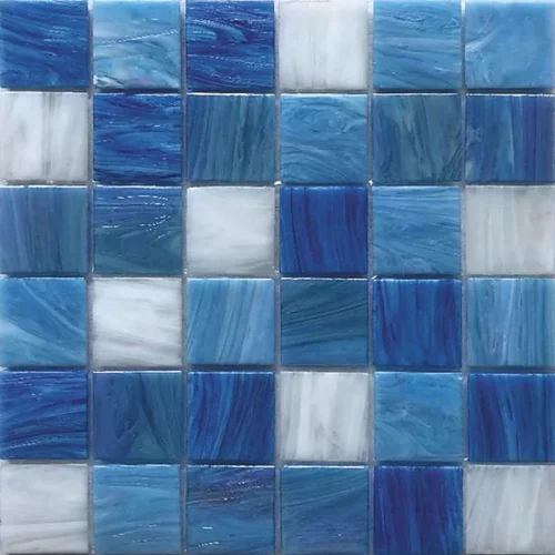 Mix48-Bl593 2X2 Glossy Glass Mosaic 0