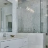 Arcadia 0.4X4.2 Polished Thassos, Bianco Carrara, Blue Celeste Mosaic 2