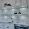 Paraga 1.2X1.2+1.2X2+0.4X0.4 Polished Thassos, Glass Mosaic 2