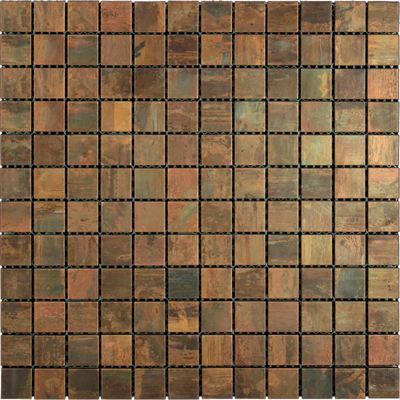 Copper Rim 1X1 Matte Metal mosaic 0