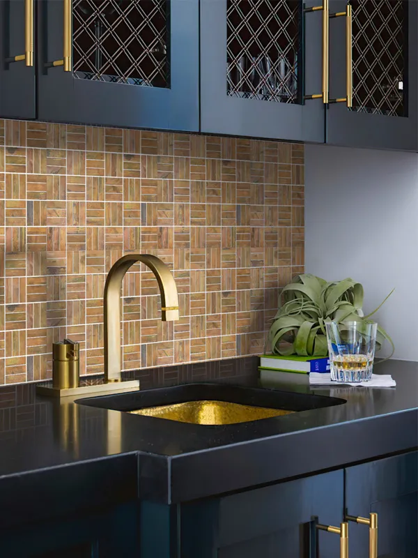 Copper Mesa 0.6X2 Matte Metal mosaic 1