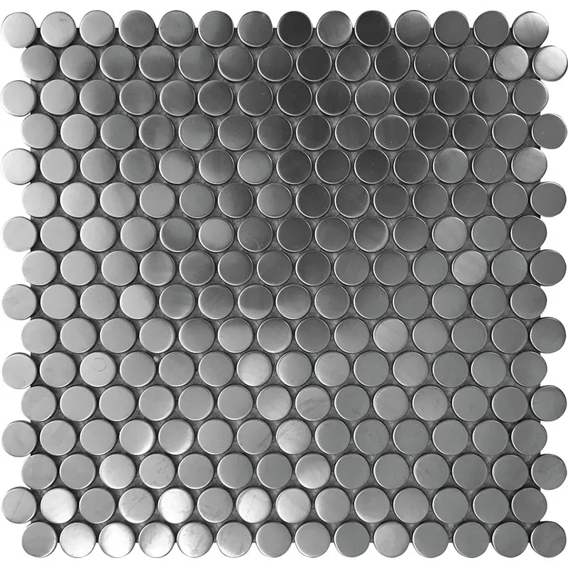 Metal Circle 0.8X0.8 Polished mosaic 0