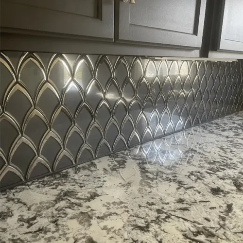 Monte Carlo Gris 3.7X6.3 Glossy Glass Mosaic 0