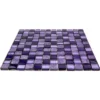 Purple Rain 1Х1 Polished, Foiled Glass, Resin, Stone Mosaic 6