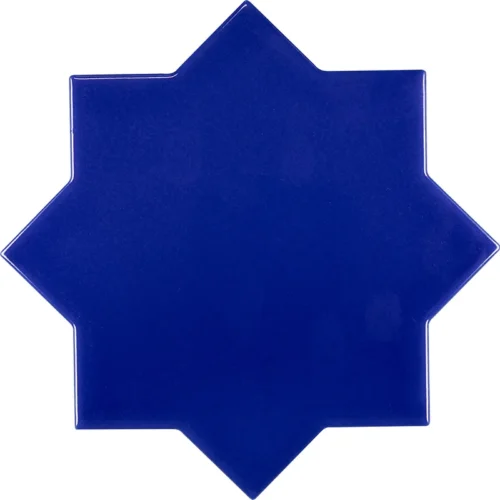 Moorish Azul Star 5.35X5.35 Glossy Ceramic Tile 0