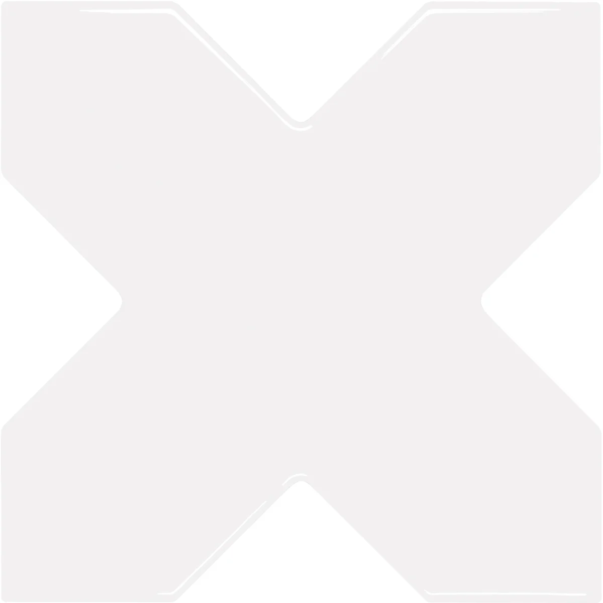 Moorish Blanco Gloss Cross 5.35X5.35 Glossy Ceramic Tile 0