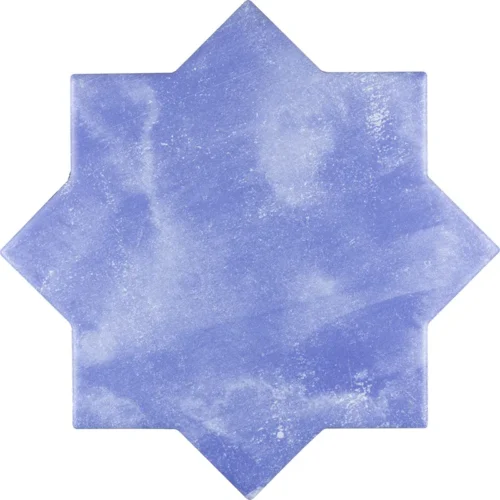 Moorish Blue Star 5.35X5.35 Matte Ceramic Tile 0