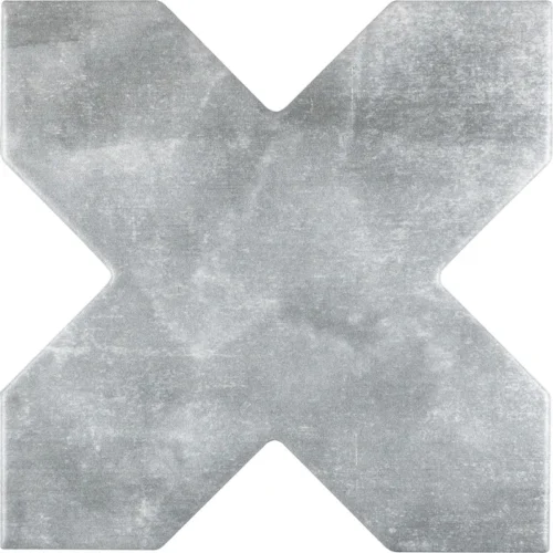 Moorish Grey Cross 5.35X5.35 Matte Ceramic Tile 0