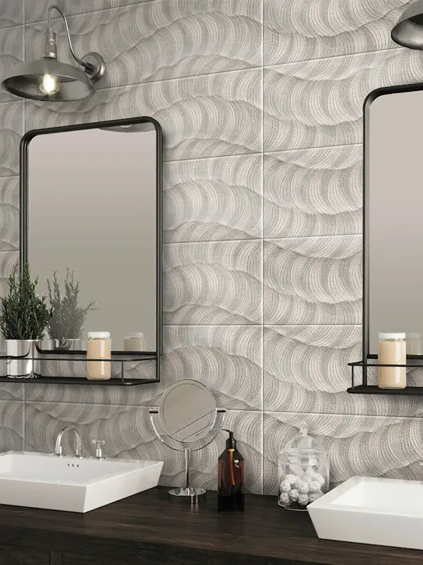 Movement Grey Deco 11.7X39.2 Matte Ceramic tile 1