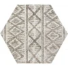 Movement Hexagon Deco Ivory 9.9X9.9 Matte Porcelain tile 1