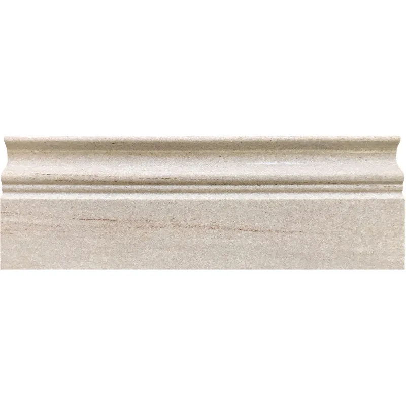 Crystal Sand Baseboard 4X0.8X12 Polished Marble Trim 0