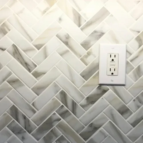 Tuckernuck Herringbone 1.2X3.9 Matte Recycled Glass Mosaic 0