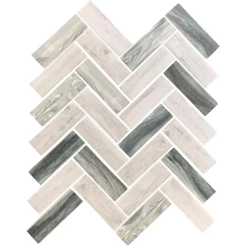 Madaket Herringbone 1.2X3.9 Matte Recycled Glass Mosaic 0