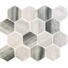 Madaket Hex 2.8X2.8 Matte Recycled Glass Mosaic 0