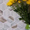 Sankaty Hex 2.8X2.8 Matte Recycled Glass Mosaic 1