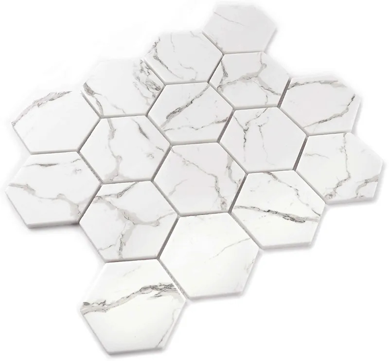 Hummock Hex 10.2X11.7 Matte Recycled Glass Tile 2