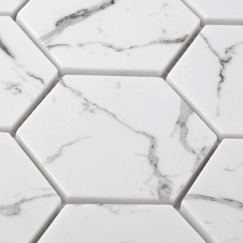 Hummock Hex 10.2X11.7 Matte Recycled Glass Tile 1