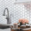 Hummock Hex 10.2X11.7 Matte Recycled Glass Tile 3