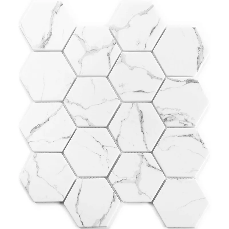 Hummock Hex 10.2X11.7 Matte Recycled Glass Tile 0