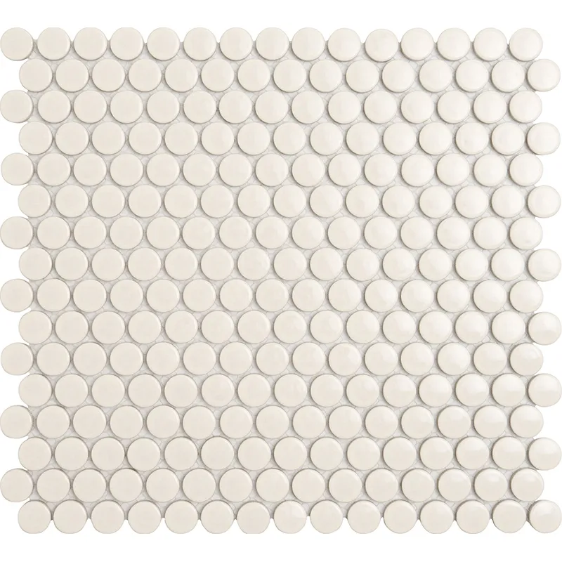 Cosmic Latte 0.75X0.75 Glossy Porcelain mosaic 0