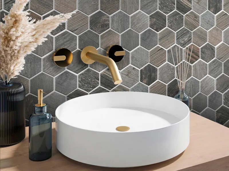 Oregon Agata Hex 9.8X11.8 Matte Porcelain Tile 1