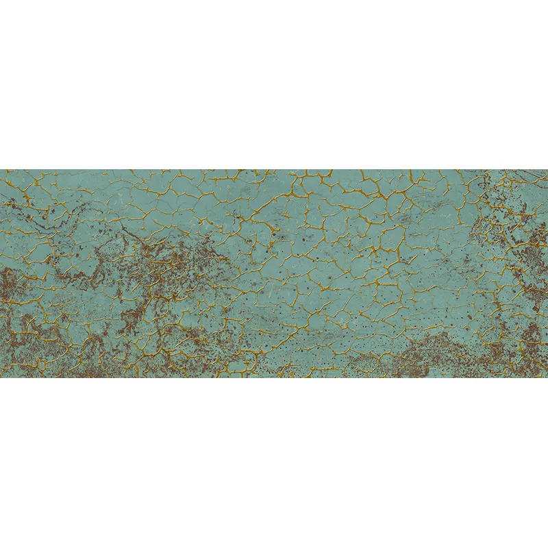 Patina Gold Green Deco 17.6X47 Textured Ceramic Tile 0