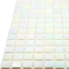 Pe-Wh105 0.8X0.8 Glossy Glass Mosaic 1