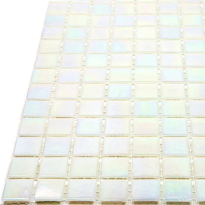 Pe-Wh105 0.8X0.8 Glossy Glass Mosaic 1