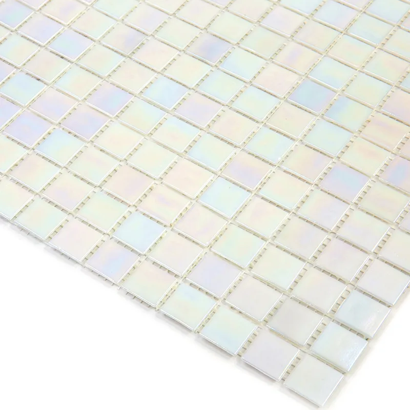 Pe-Wh106 0.8X0.8 Glossy Glass Mosaic 1